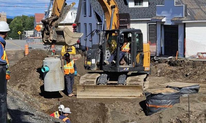 Réfection d'un réseau d'égouts ainsi que d'un réseau d'aqueduc et pluvial